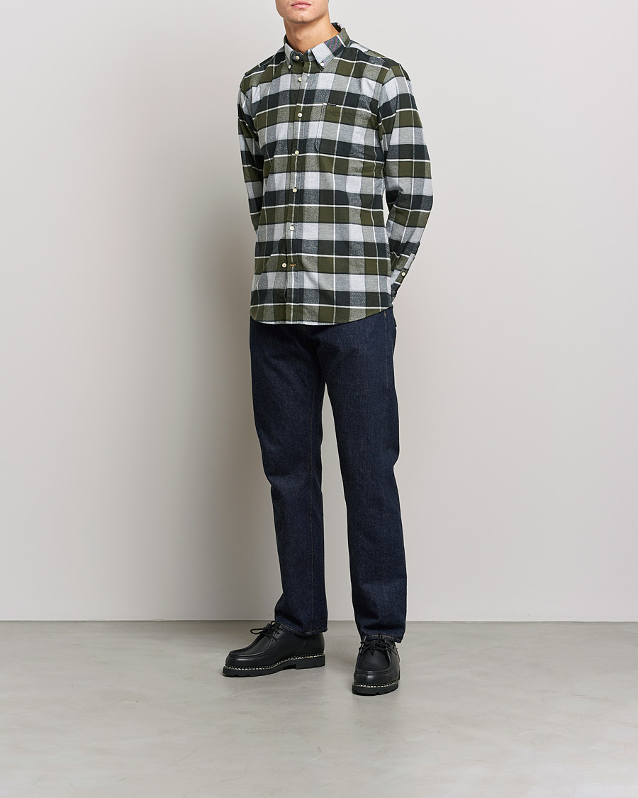 Herre | Skjorter | Barbour Lifestyle | Country Check Flannel Shirt Olive