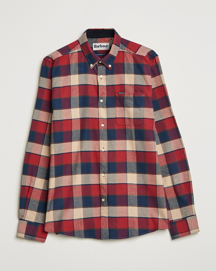 Herre | Skjorter | Barbour Lifestyle | Country Check Flannel Shirt Rich Red