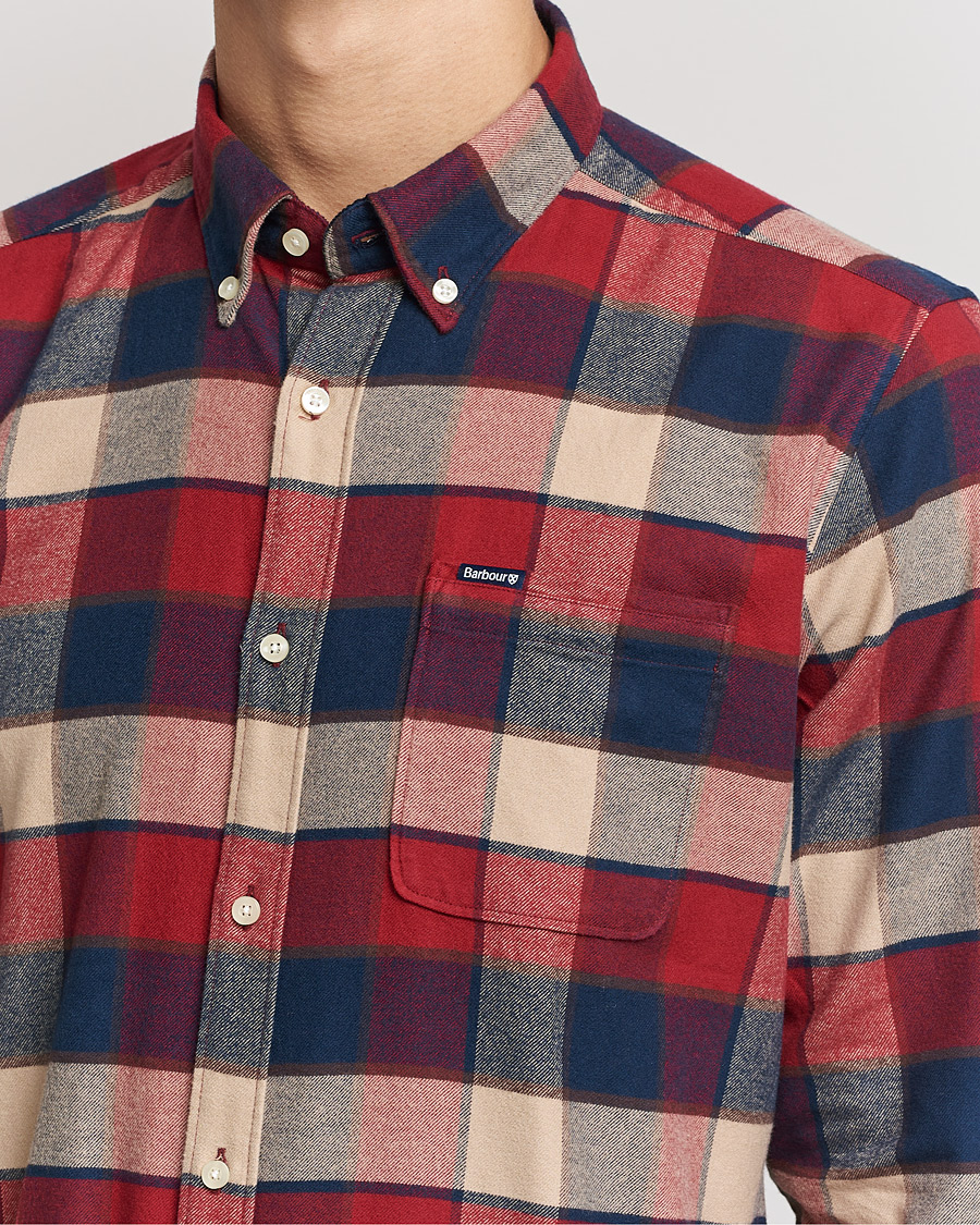Herre | Skjorter | Barbour Lifestyle | Country Check Flannel Shirt Rich Red