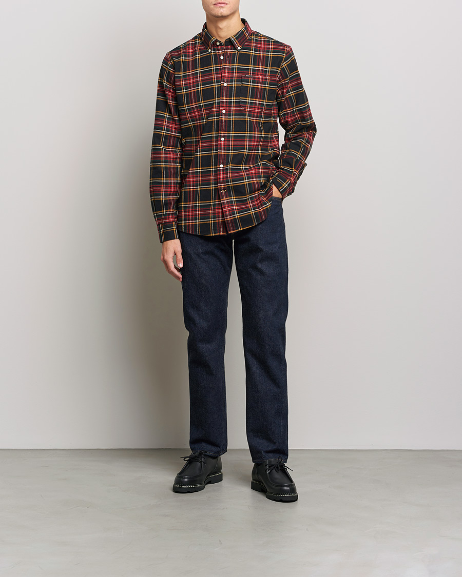 Herre | Flannelskjorter | Barbour Lifestyle | Portdown Flannel Check Shirt Winter Black