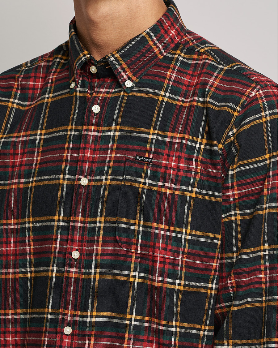 Herre | Skjorter | Barbour Lifestyle | Portdown Flannel Check Shirt Winter Black