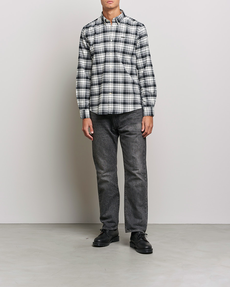 Herre | Skjorter | Barbour Lifestyle | Stonewell Flannel Check Shirt Grey Marl