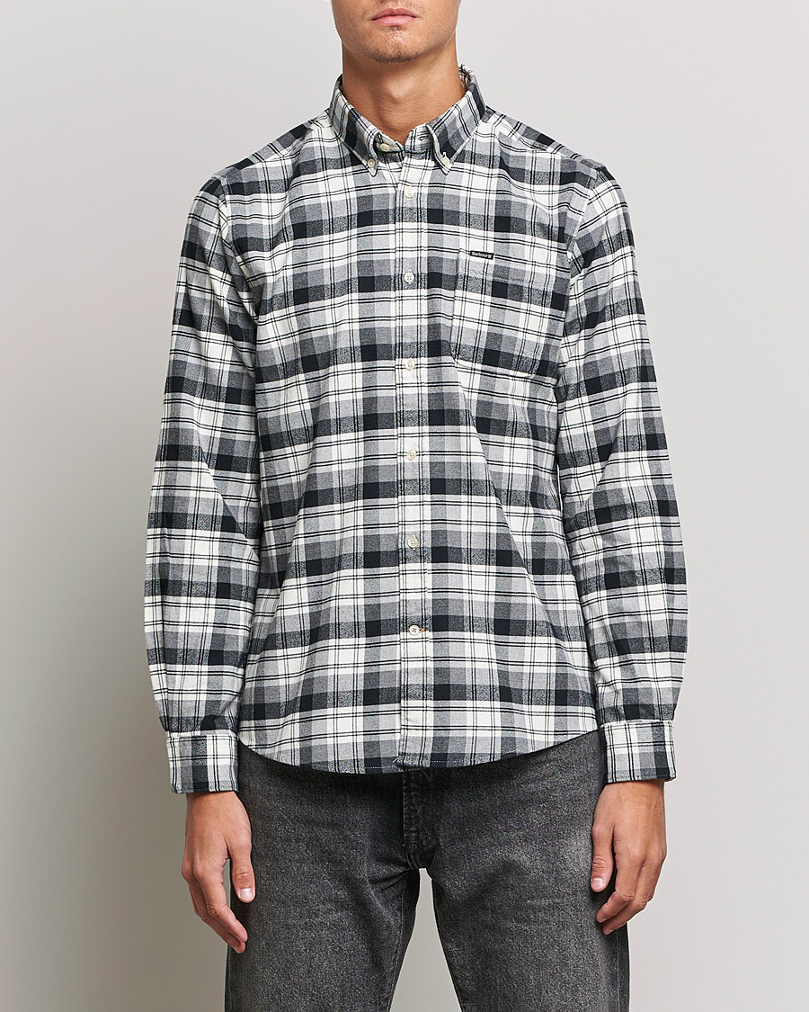 Herre | | Barbour Lifestyle | Stonewell Flannel Check Shirt Grey Marl