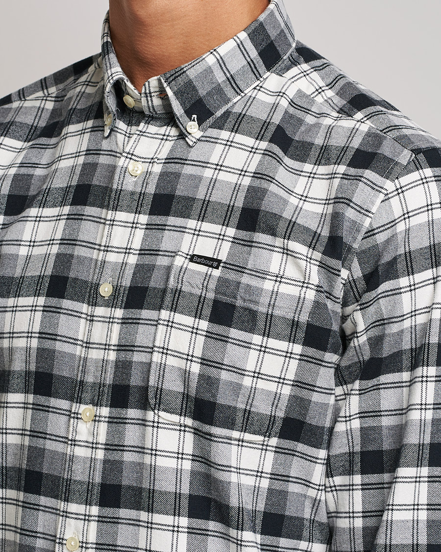 Herre | Skjorter | Barbour Lifestyle | Stonewell Flannel Check Shirt Grey Marl