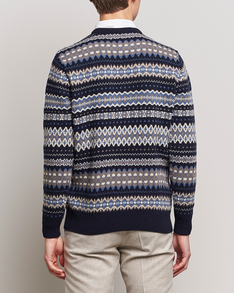 Herre | Trøjer | Barbour Lifestyle | Case Fair Isle Crew Midnight