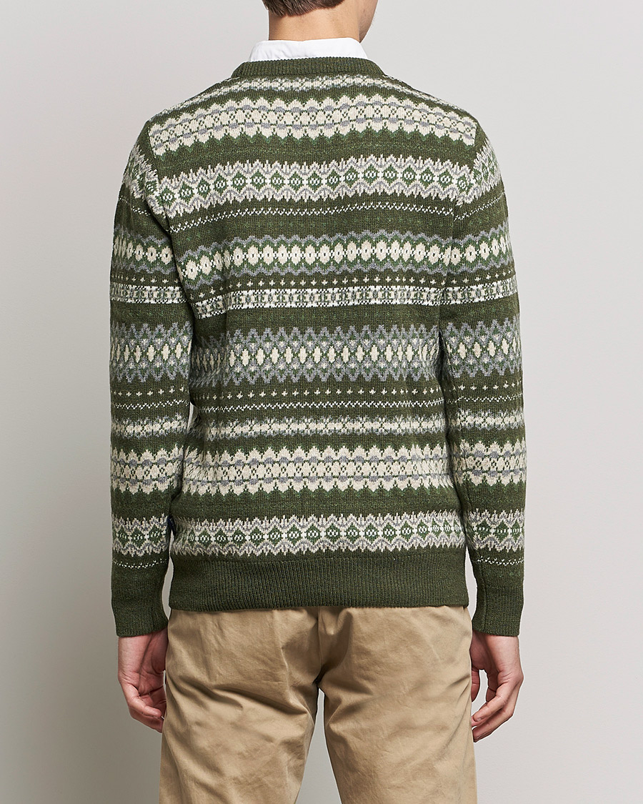Herre | Trøjer | Barbour Lifestyle | Case Fair Isle Crew Olive