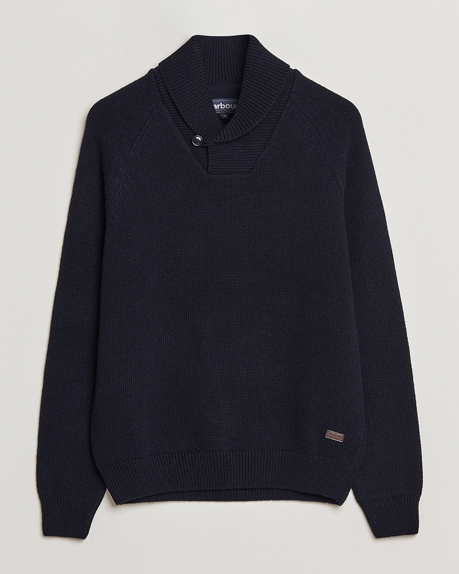 Herre | Trøjer | Barbour Lifestyle | Gurnard Dock Shawl Knitted Sweater Navy