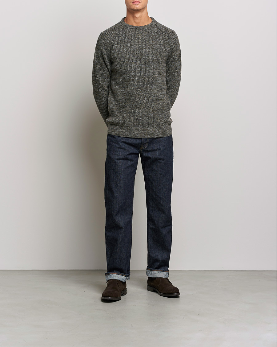 Herre | Trøjer | Barbour Lifestyle | Horseford Heavy Knitted Sweater Olive