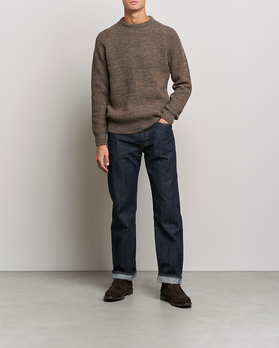 Herre | Barbour | Barbour Lifestyle | Horseford Heavy Knitted Sweater Sandstone