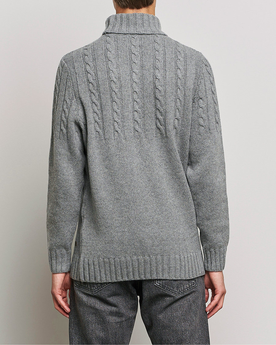 Herre | Trøjer | Barbour Lifestyle | Duffle Cable Rollneck Grey Marl