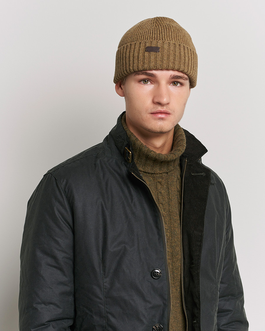 Herre | | Barbour Lifestyle | Carlton Wool Beanie Sandstone