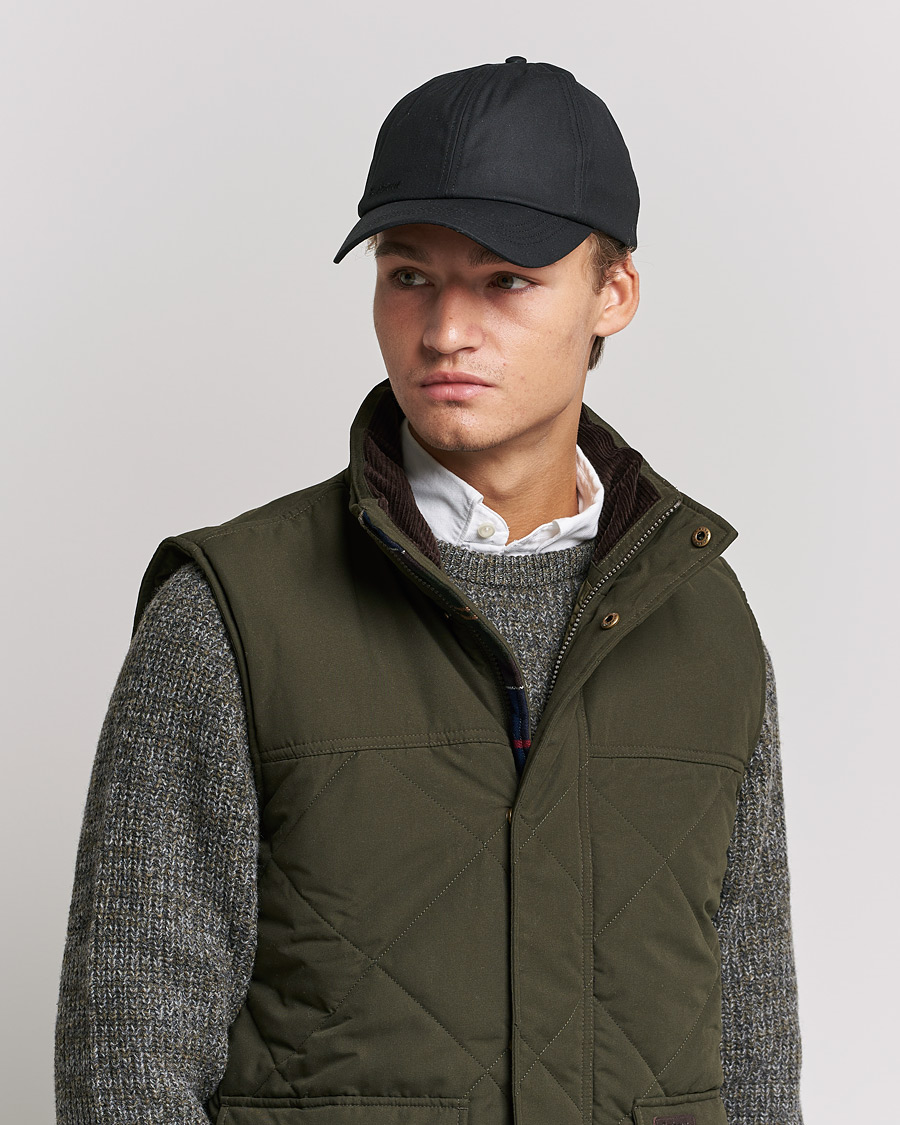 Herre | Barbour Lifestyle Wax Sports Cap Black | Barbour Lifestyle | Wax Sports Cap Black