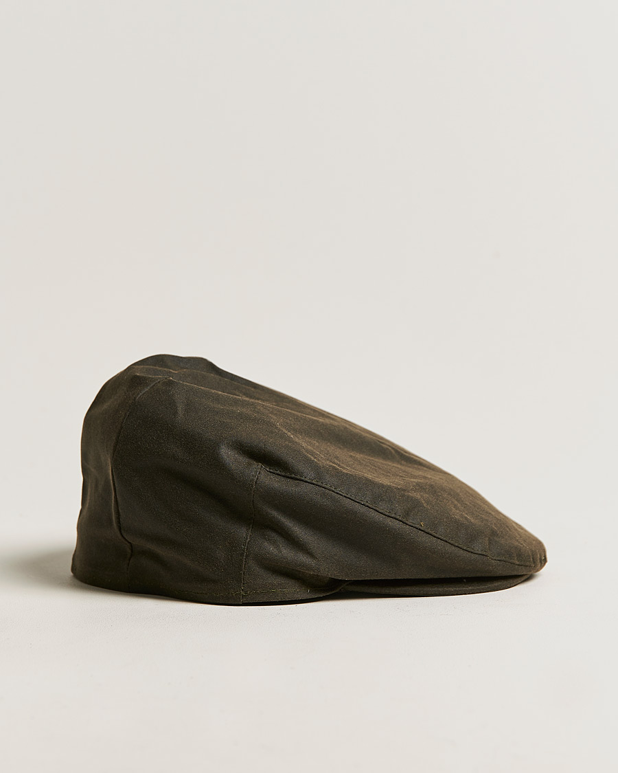 Herre | Barbour Lifestyle Waxed Flat Cap Olive | Barbour Lifestyle | Waxed Flat Cap Olive