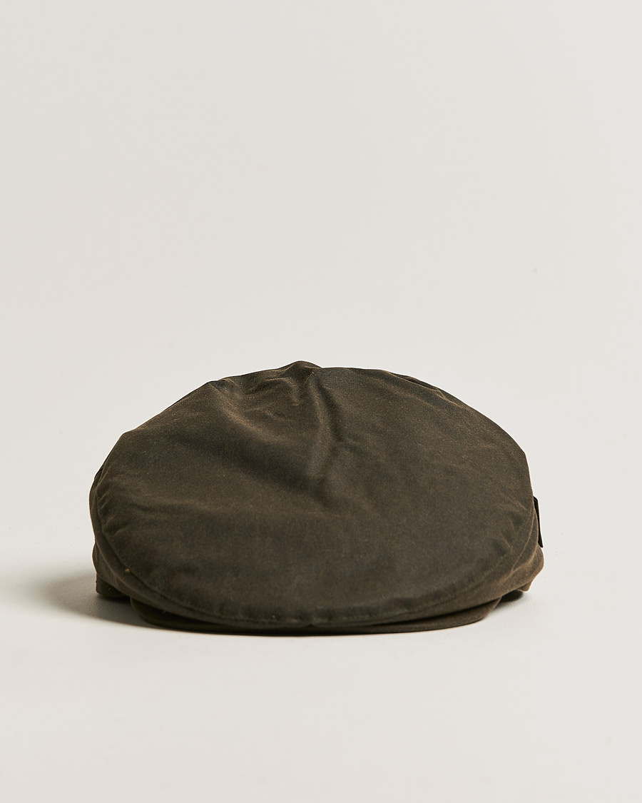 Herre | Barbour Lifestyle Waxed Flat Cap Olive | Barbour Lifestyle | Waxed Flat Cap Olive