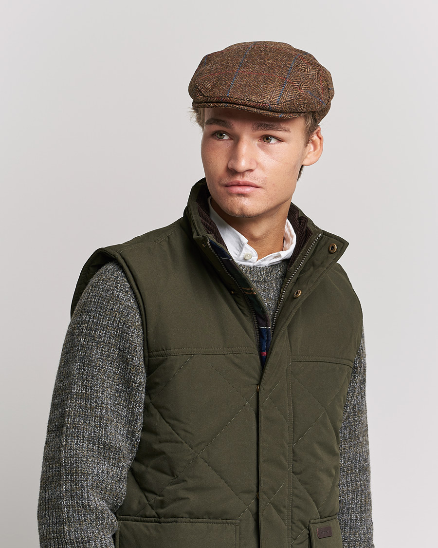 Herre | Hatte & kasketter | Barbour Lifestyle | Cireff Tweed Cap Dark Brown