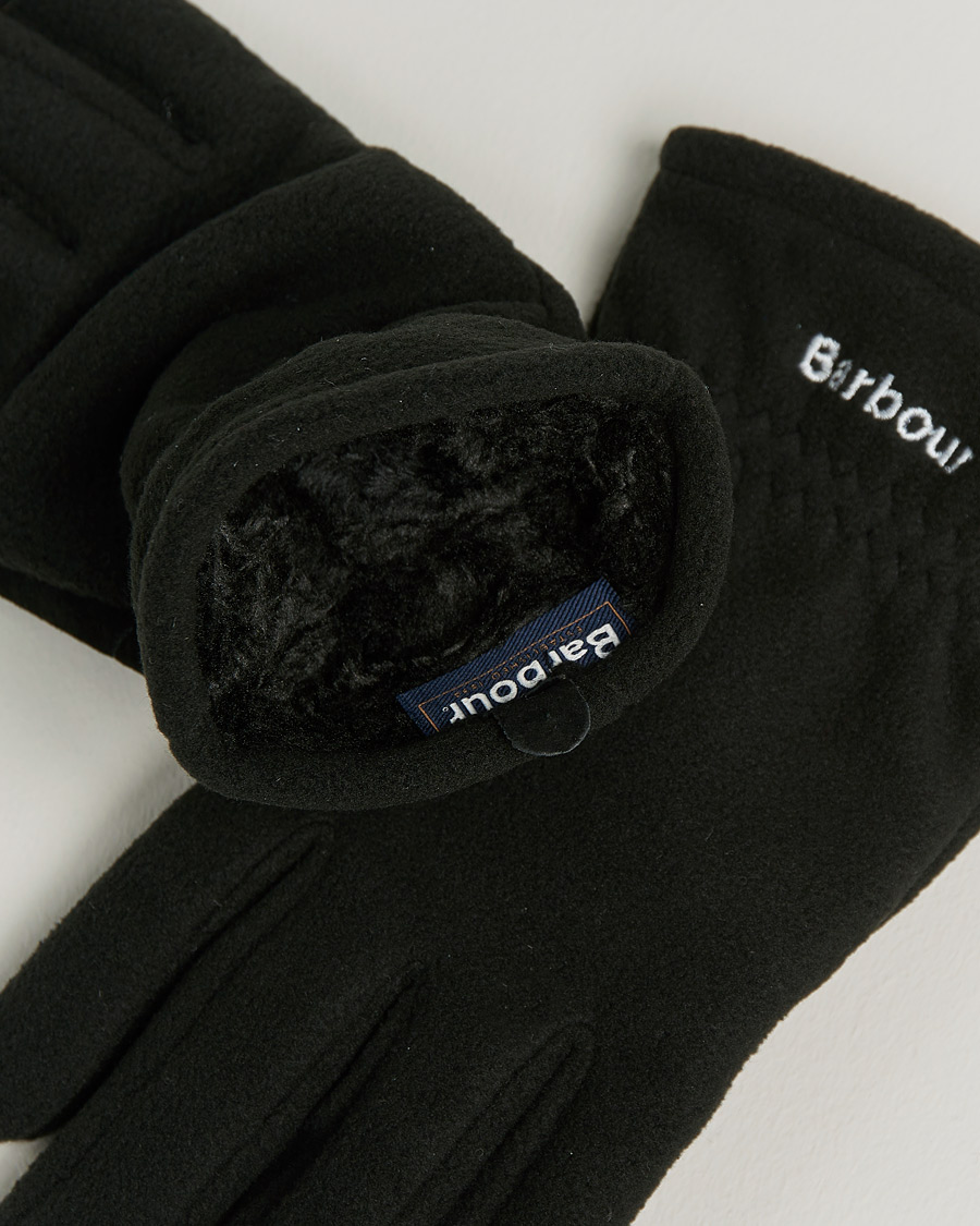 Herre | Best of British | Barbour Lifestyle | Coleford Fleece Gloves Black