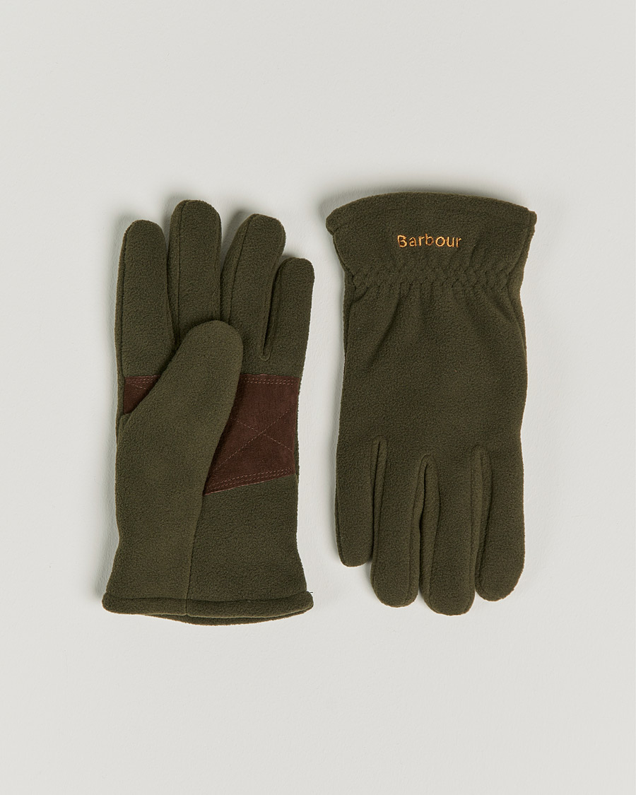 Herre | Barbour Lifestyle Coleford Fleece Gloves Olive | Barbour Lifestyle | Coleford Fleece Gloves Olive