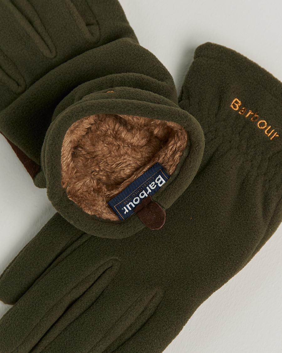 Herre | Barbour Lifestyle Coleford Fleece Gloves Olive | Barbour Lifestyle | Coleford Fleece Gloves Olive
