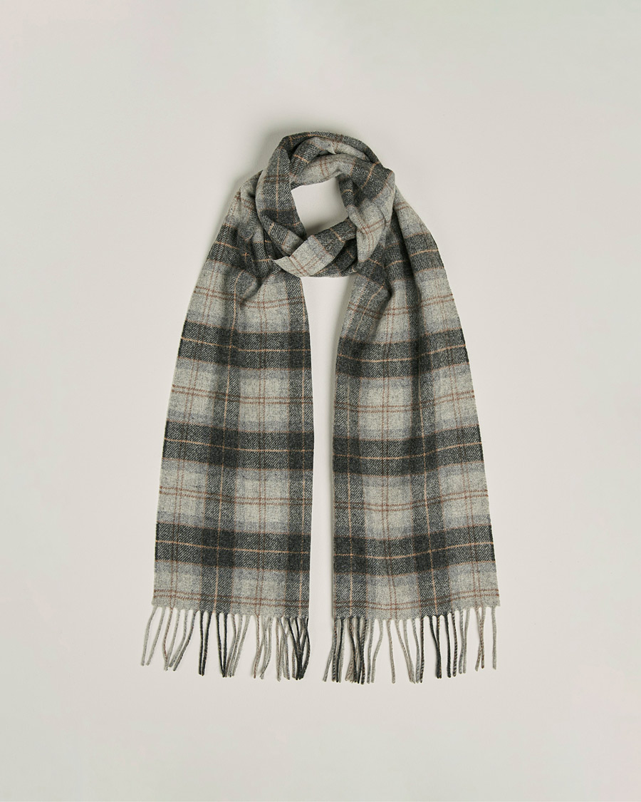 Herre | Barbour Lifestyle Tartan Lambswool Scarf Grey Stone Tartan | Barbour Lifestyle | Tartan Lambswool Scarf Grey Stone Tartan