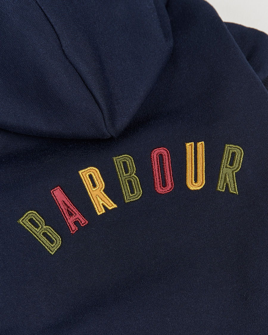 Herre | Barbour Lifestyle Logo Dog Hoodie Navy | Barbour Lifestyle | Logo Dog Hoodie Navy