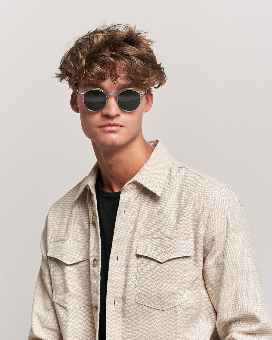 Herr | Runda solglasögon | TBD Eyewear | Lapel Sunglasses Eco Transparent 