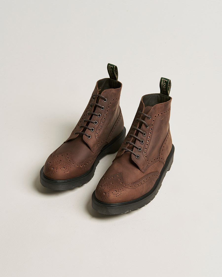 Herre |  | Design Loake | Gage Heat Sealed Brogue Boot Brown