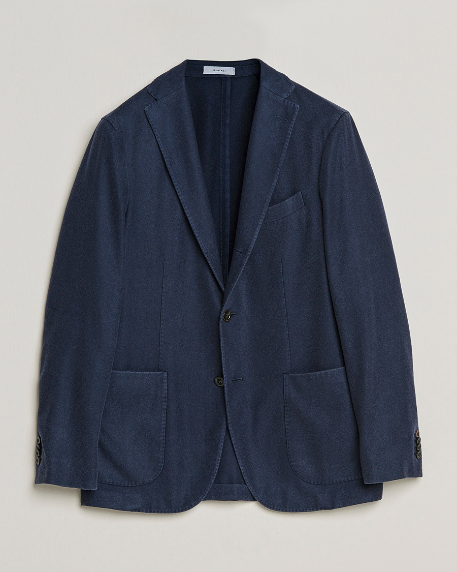 Herre | Blazere & jakker | Boglioli | K Jacket Garment Dyed Cashmere Blazer Dark Blue