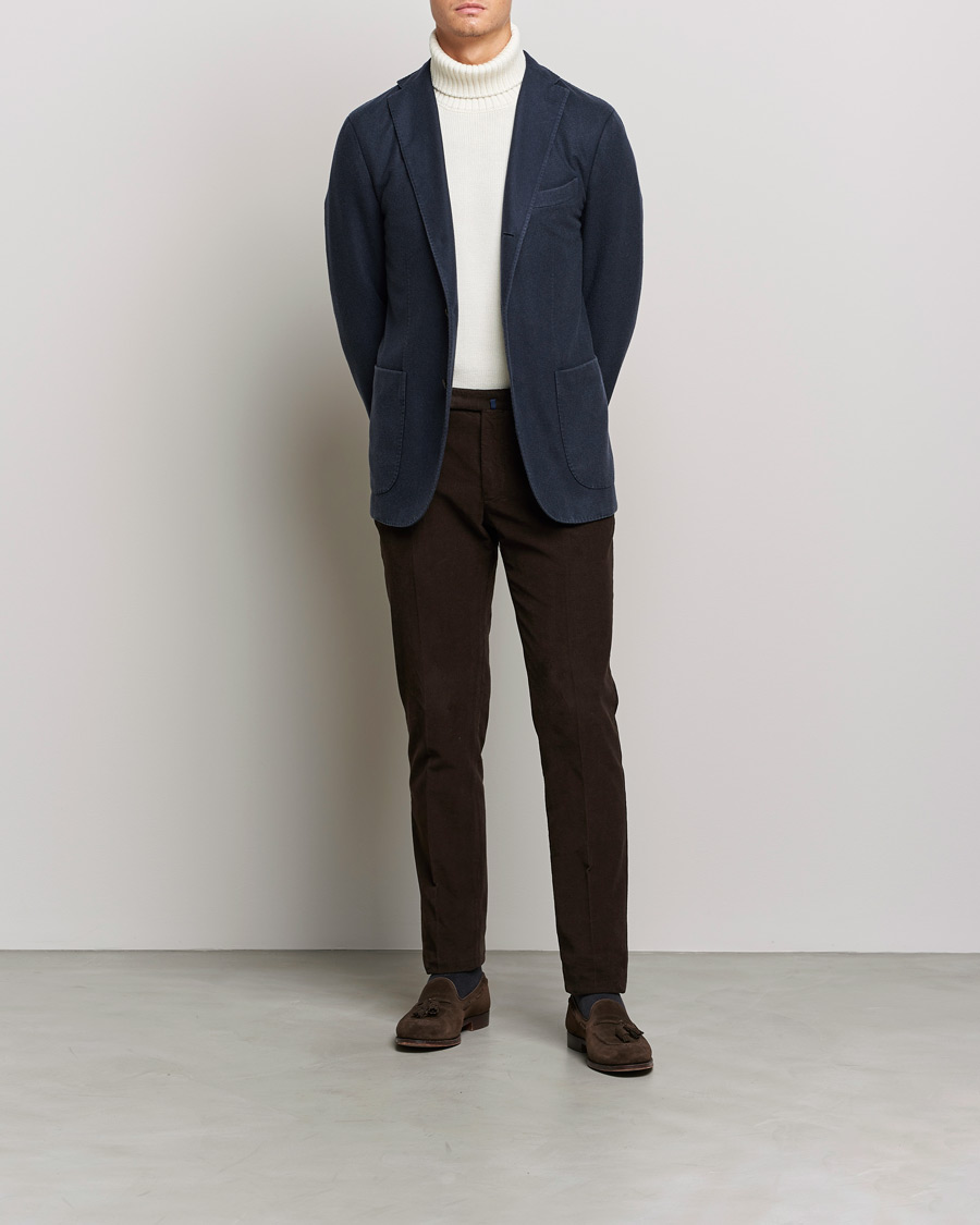 Herre | Blazere & jakker | Boglioli | K Jacket Garment Dyed Cashmere Blazer Dark Blue