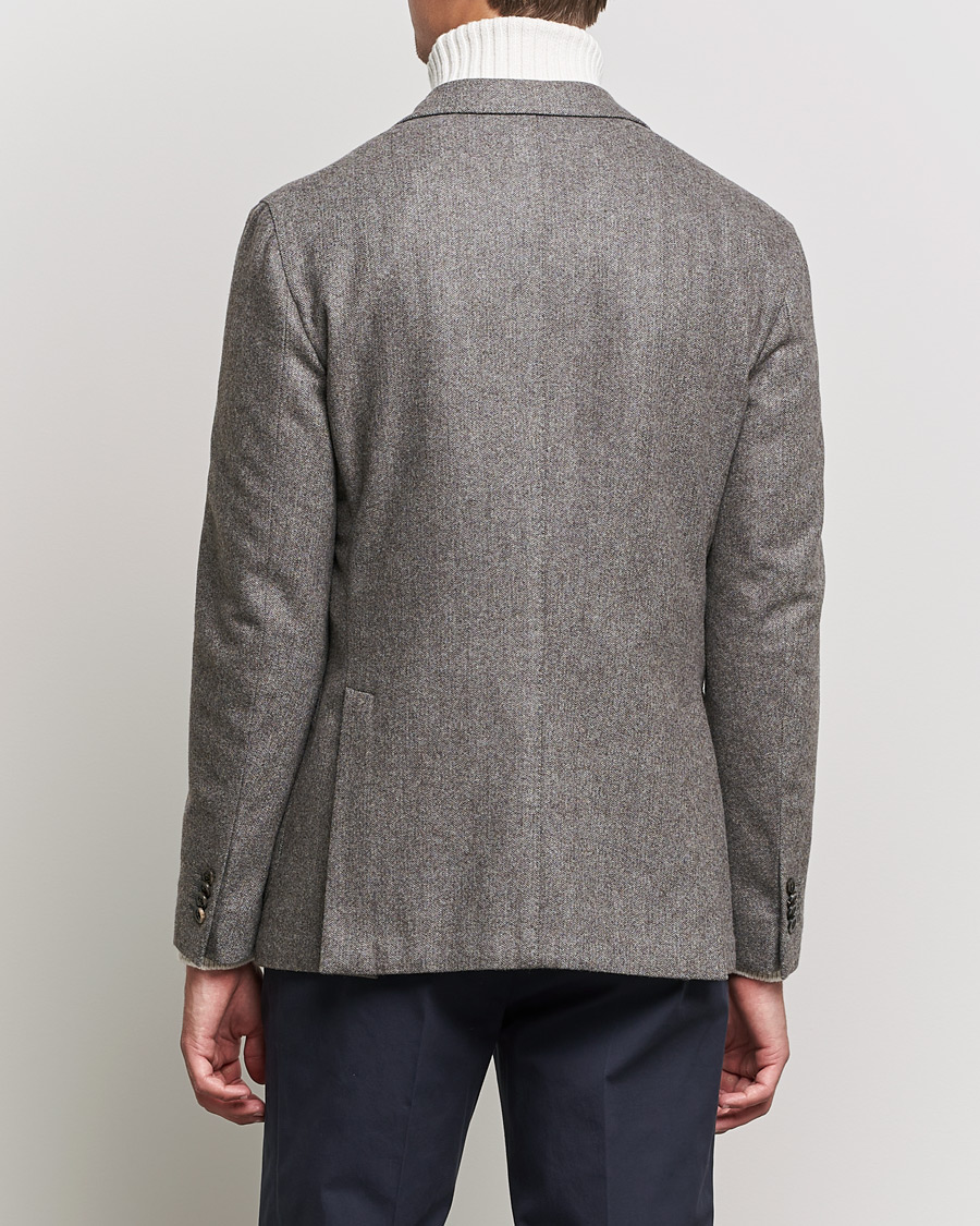 Herre | Blazere & jakker | Boglioli | K Jacket Herringbone Wool Blazer Light Grey