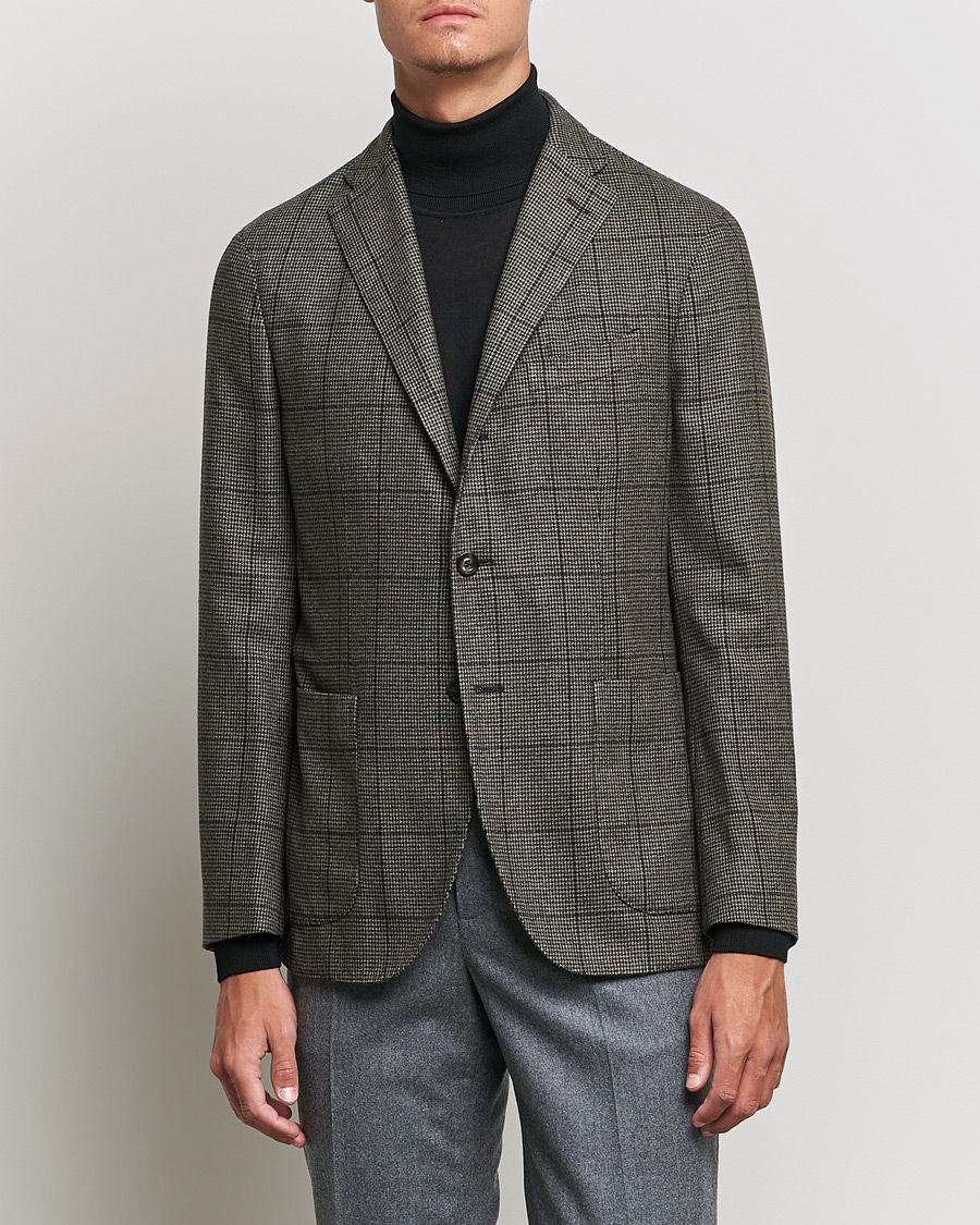 Herre | Blazere & jakker | Boglioli | K Jacket Wool Check Blazer Brown
