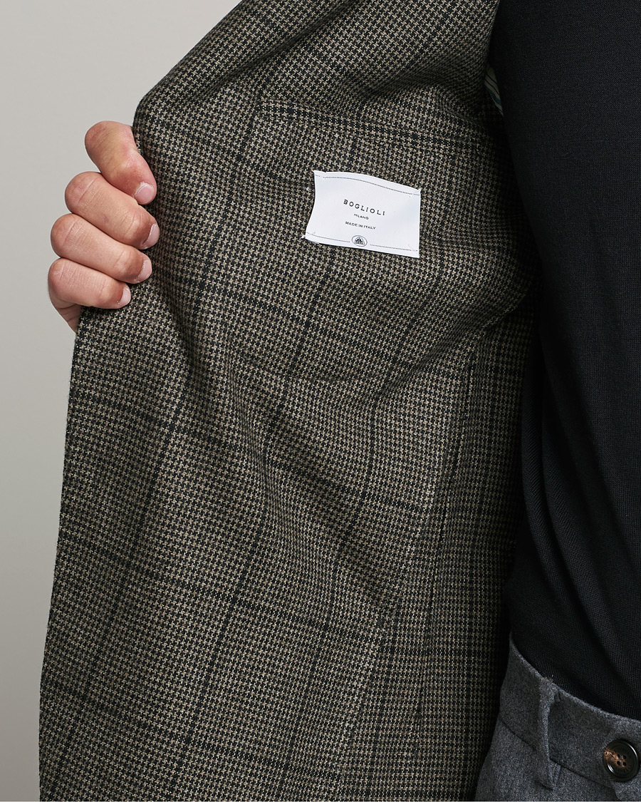Herre | Blazere & jakker | Boglioli | K Jacket Wool Check Blazer Brown