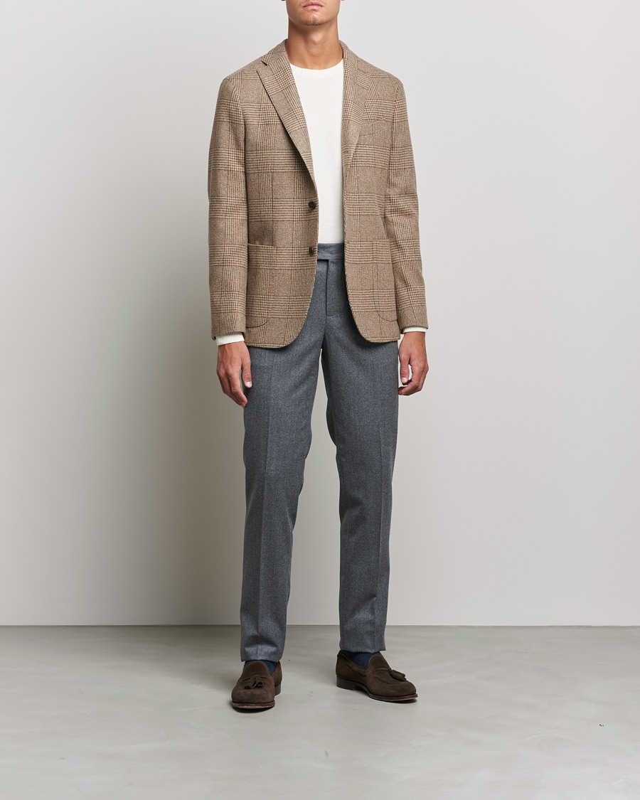 Herre | Blazere & jakker | Boglioli | K Jacket Prince Of Wales Check Blazer Beige