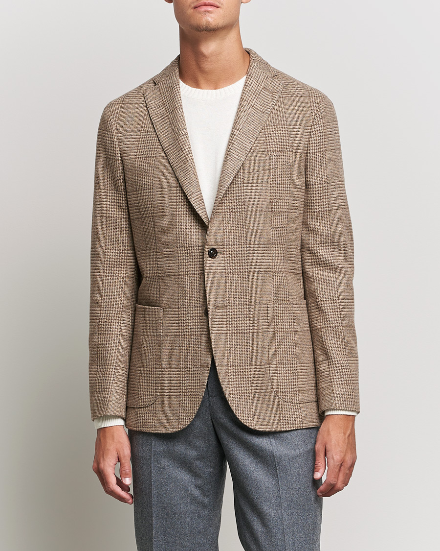 Herre | Blazere & jakker | Boglioli | K Jacket Prince Of Wales Check Blazer Beige