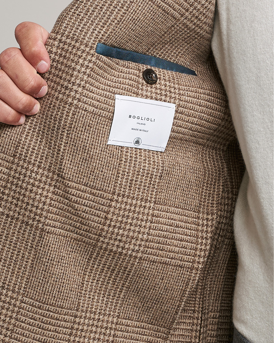 Herre | Blazere & jakker | Boglioli | K Jacket Prince Of Wales Check Blazer Beige