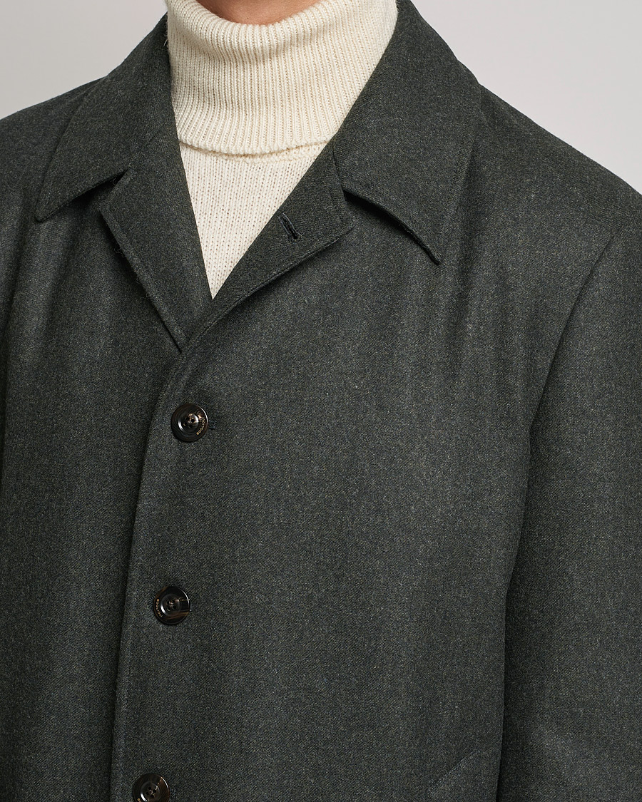 Herre | Jakker | Boglioli | Padded Wool Coat Forest Green