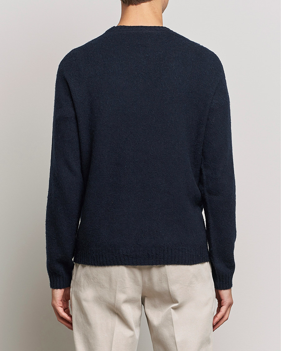 Herre | Trøjer | Boglioli | Brushed Cashmere Sweater Navy