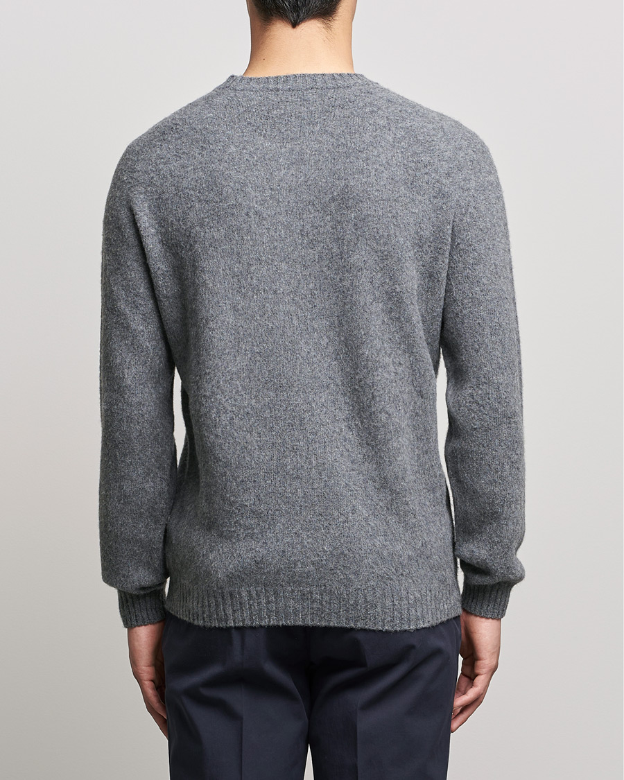 Herre | Trøjer | Boglioli | Brushed Cashmere Sweater Grey Melange