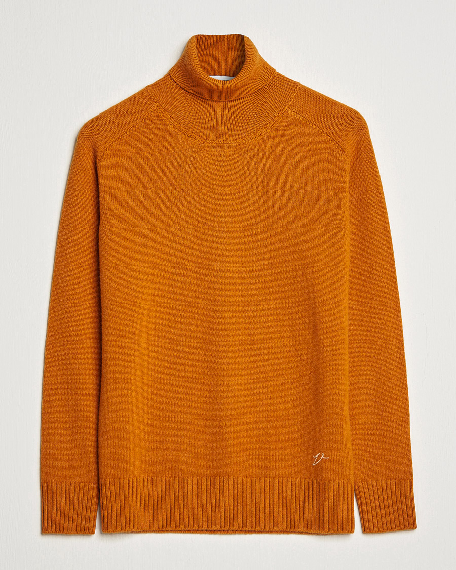 Herre | Trøjer | Valstar | Cariaggi Cashmere Rollneck Orange