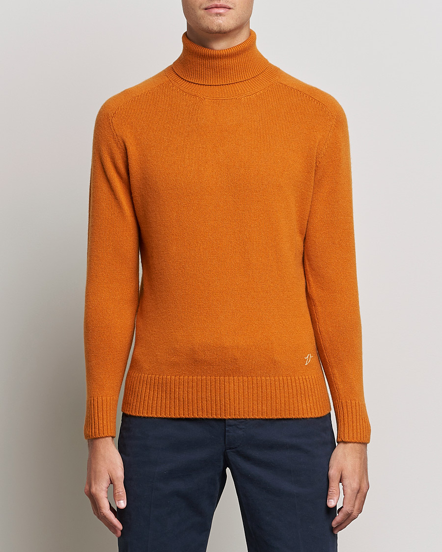 Herre | Trøjer | Valstar | Cariaggi Cashmere Rollneck Orange