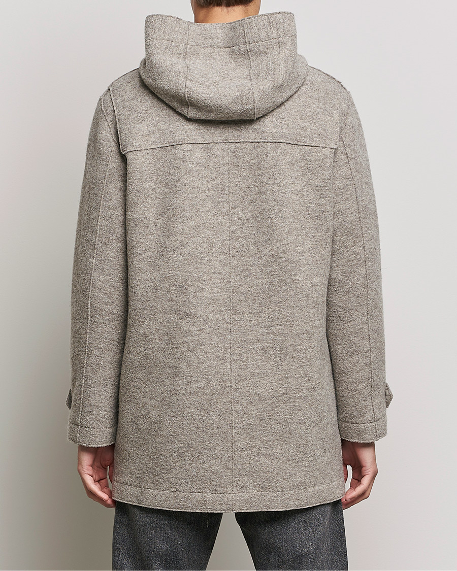 Herre | Jakker | Harris Wharf London | Boiled Wool Duffle Coat Natural Casha