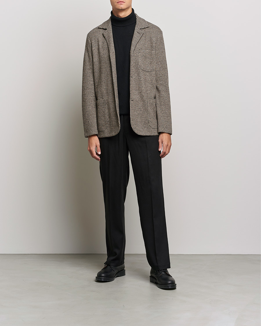 Herre | Blazere & jakker | Harris Wharf London | Dropped Shoulder Houndstooth Jacket Beige