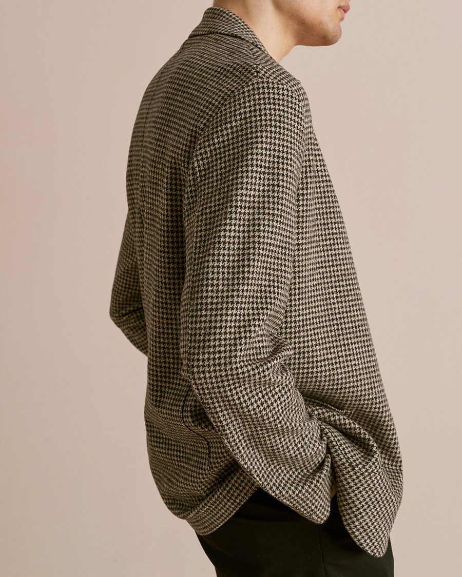 Herre | Blazere & jakker | Harris Wharf London | Dropped Shoulder Houndstooth Jacket Beige