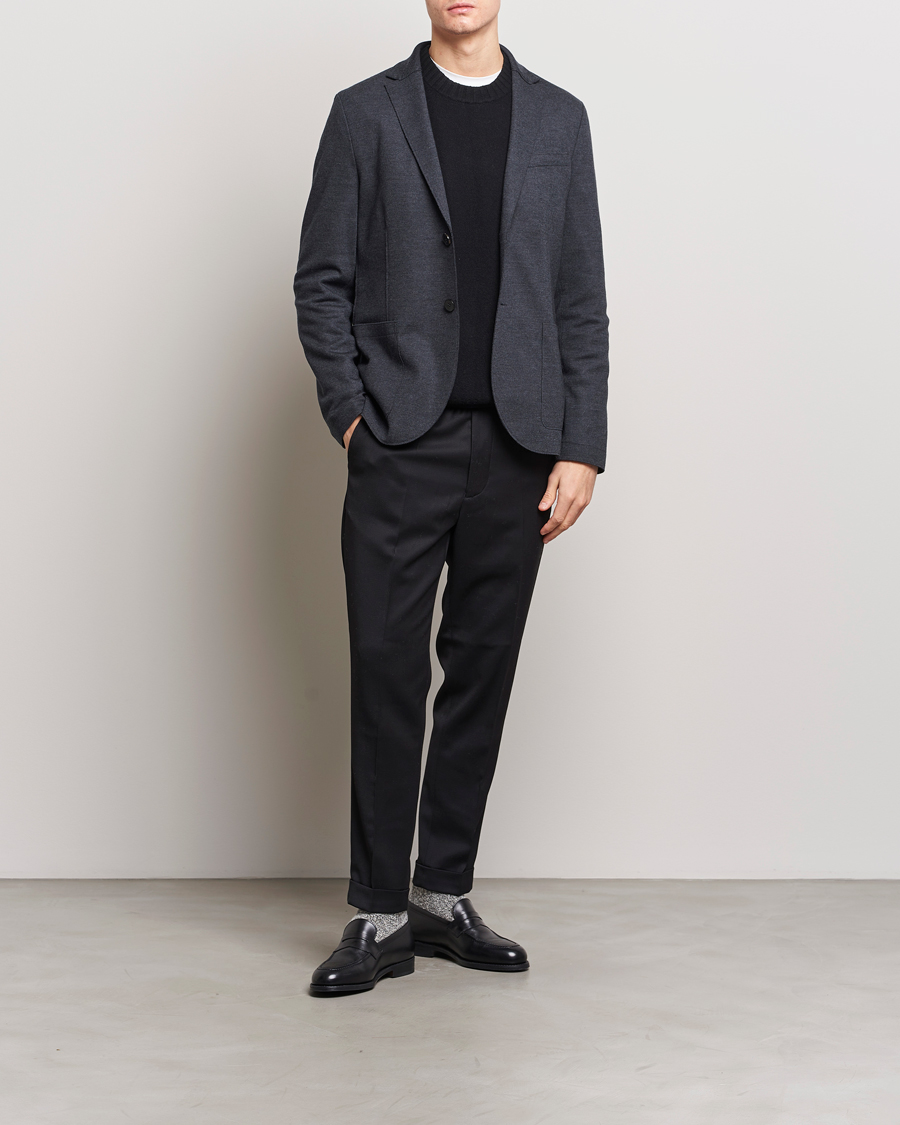 Herre | Blazere & jakker | Harris Wharf London | Two Button Vented Superfine Merino Blazer Anthracite