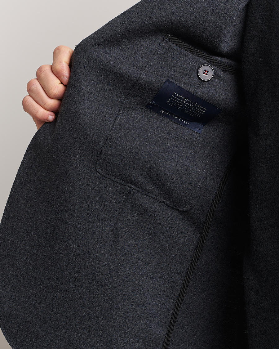 Herre | Blazere & jakker | Harris Wharf London | Two Button Vented Superfine Merino Blazer Anthracite