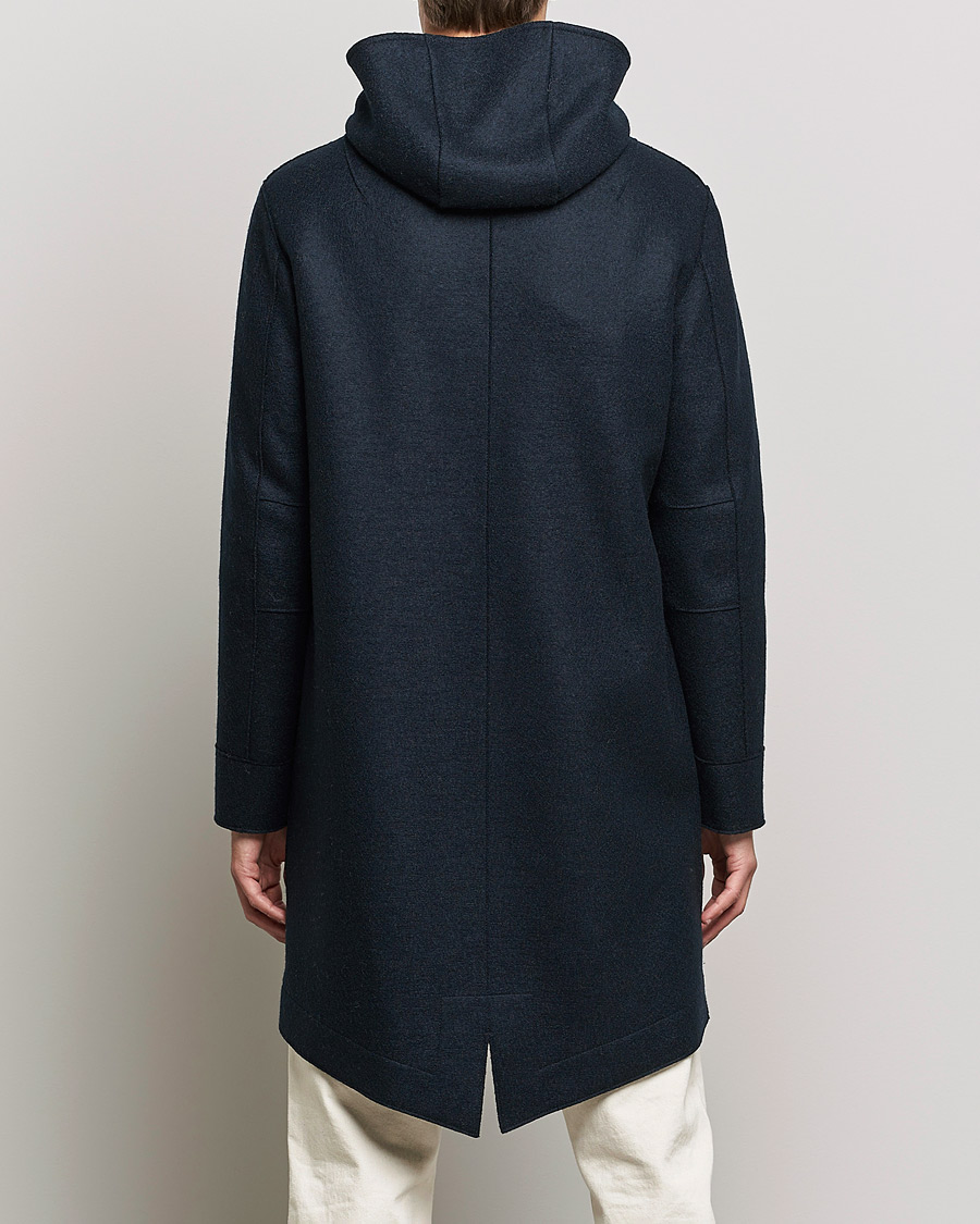 Herre | Jakker | Harris Wharf London | Fishtail Wool Parka Navy
