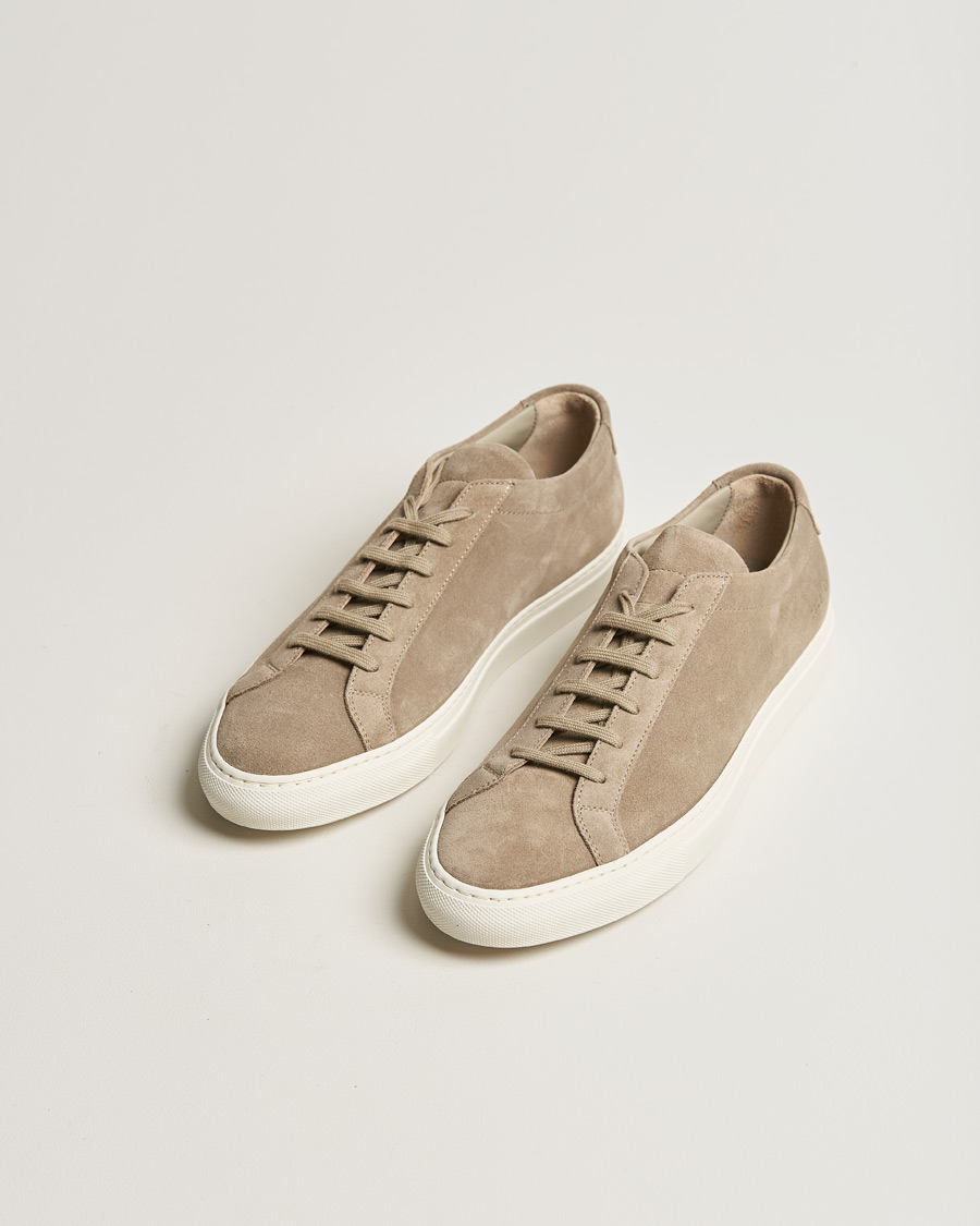 Herre | Common Projects Original Achilles Suede Sneaker Tan | Common Projects | Original Achilles Suede Sneaker Tan
