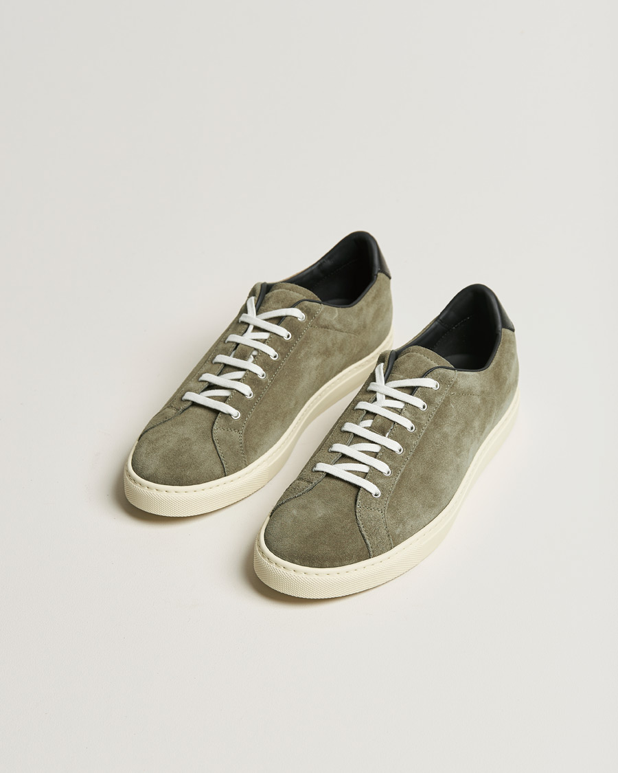 Herre | Common Projects Retro Low Suede Sneaker Olive | Common Projects | Retro Low Suede Sneaker Olive