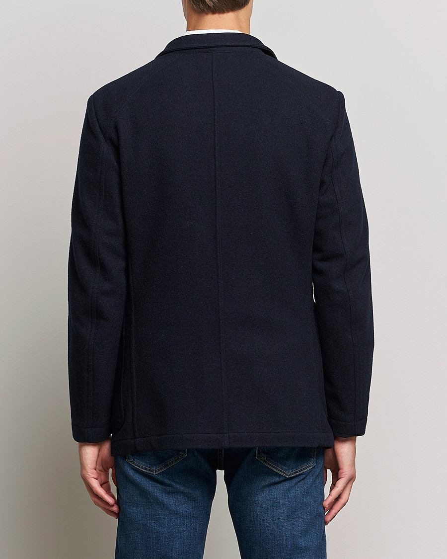 Herre | Blazere & jakker | Drake's | MKIII Double Breasted Wool/Flannel Blazer Navy