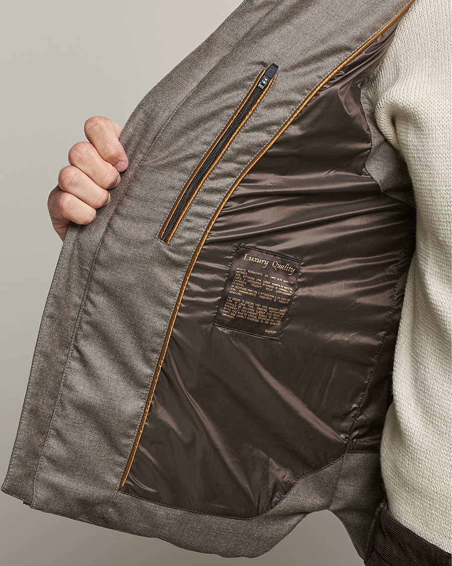 Herre | Jakker | MooRER | Fire Wool/Cashmere Hooded Vest Beige