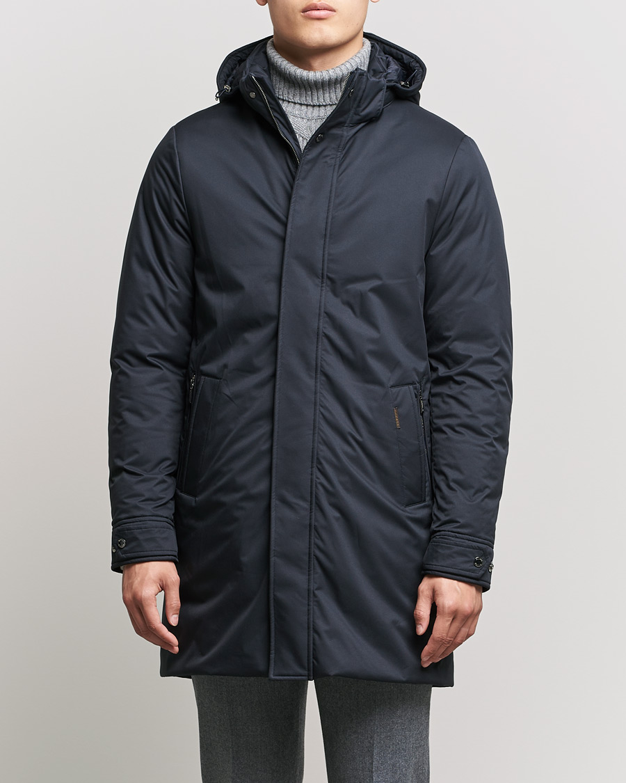 Herre | Jakker | MooRER | Vermont Waterproof Padded Parka Navy